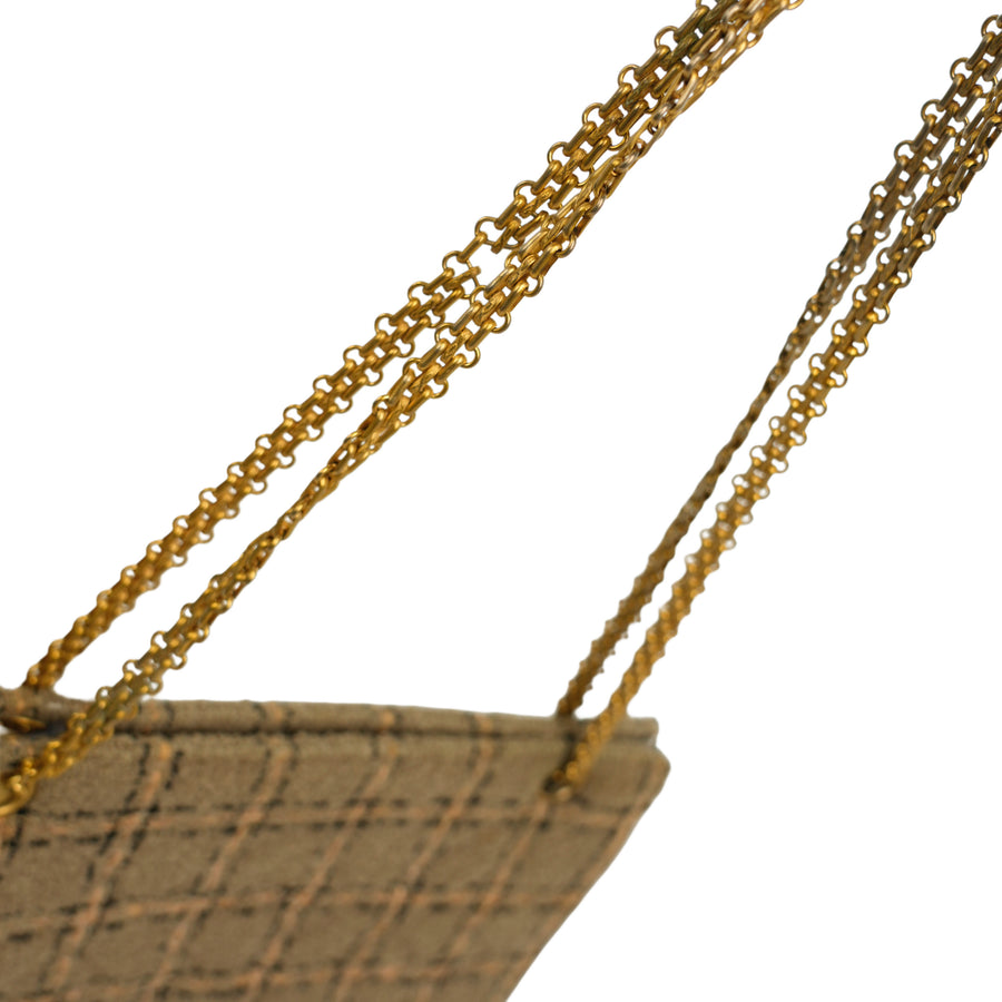CHANEL 1994–1996 Chain Tweed Shoulder Bag