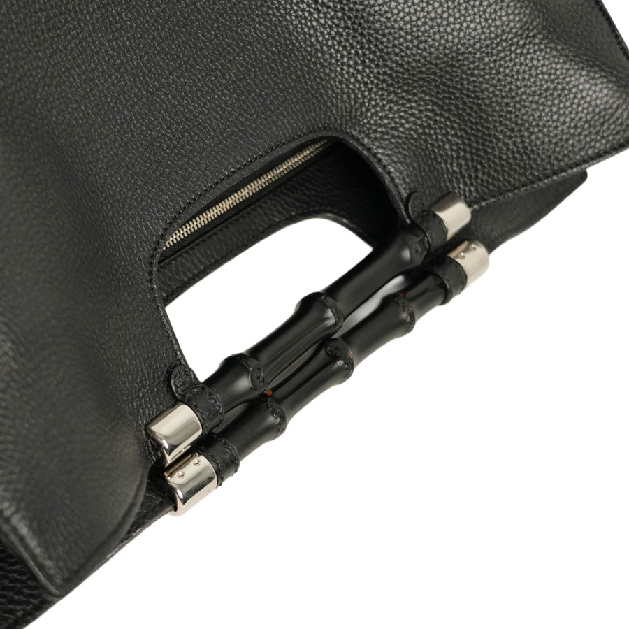 GUCCI Bamboo 2-Way Handbag / Shoulder Bag