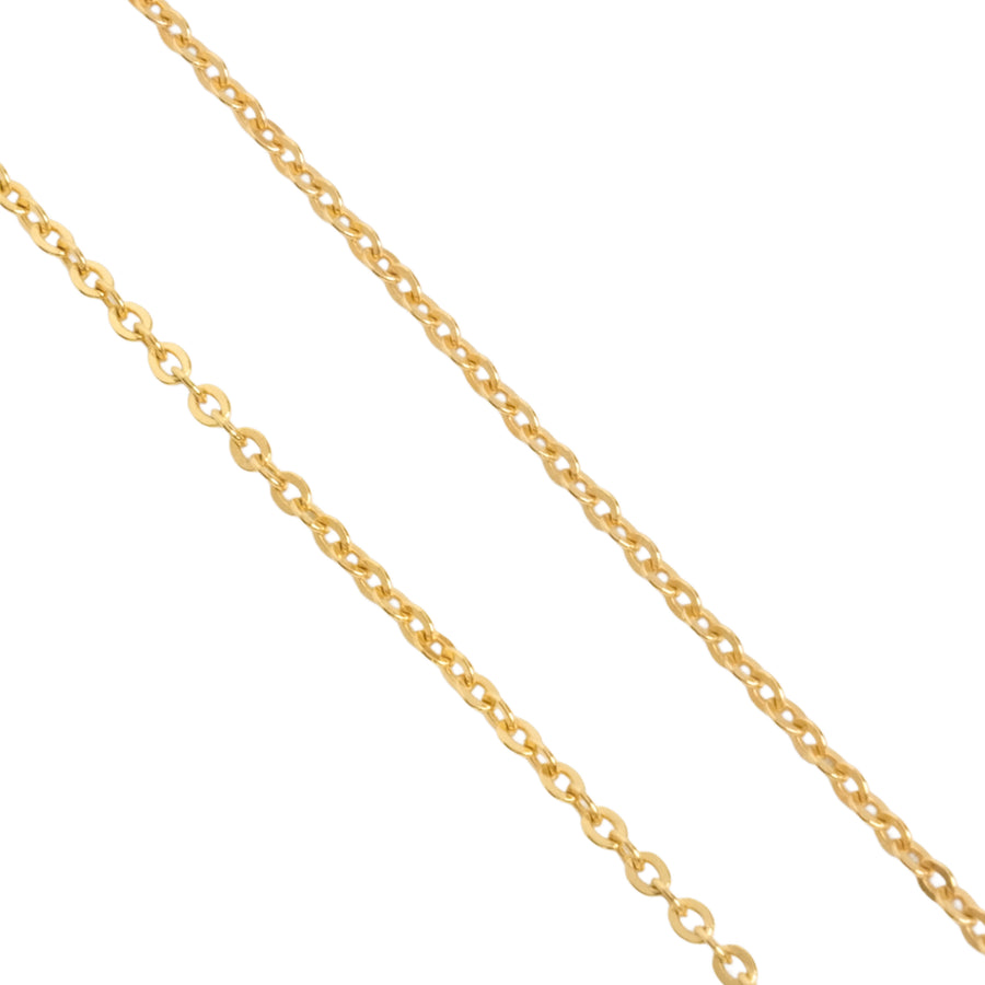 CHRISTIAN DIOR Logo Oval Necklace