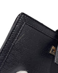 GUCCI Leather Logo W-Hook Compact Wallet