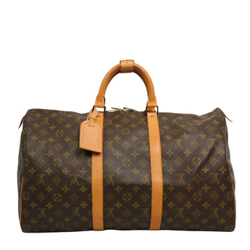 LOUIS VUITTON Monogram Keepall 50 Boston Handbag / Travel Bag M41426