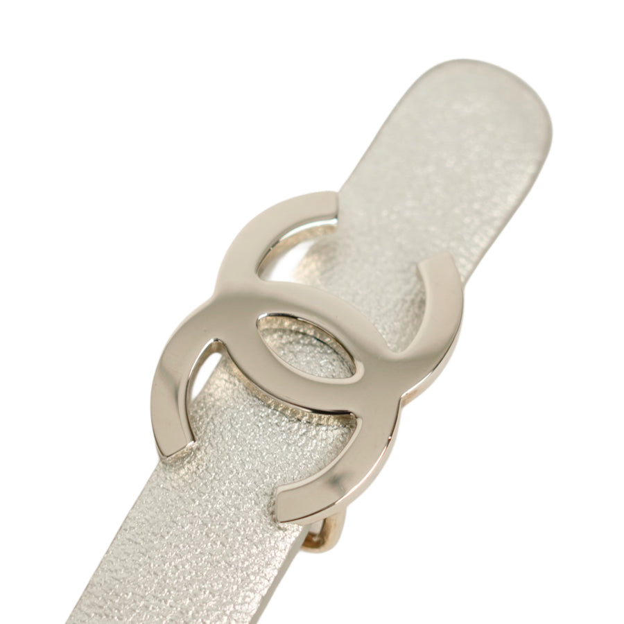 CHANEL CUIR VERITABLE Coco Mark Belt