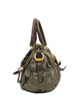PRADA Nylon Leather Handbag / Shoulder Bag