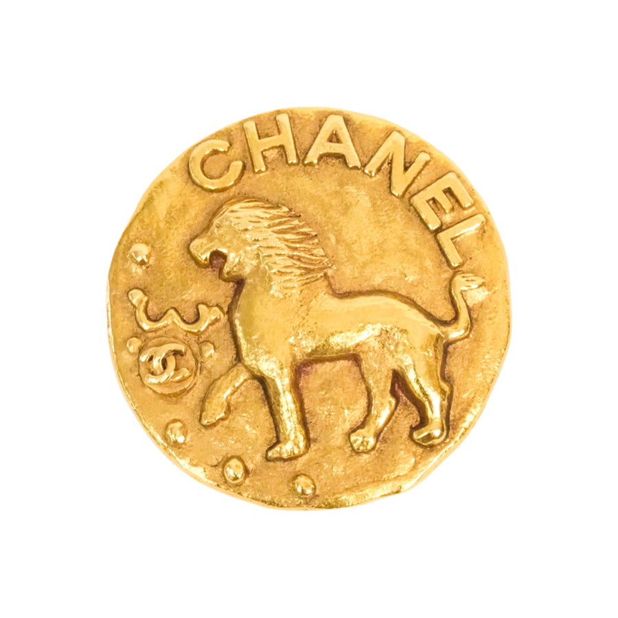 CHANEL Lion Coco Mark Brooch