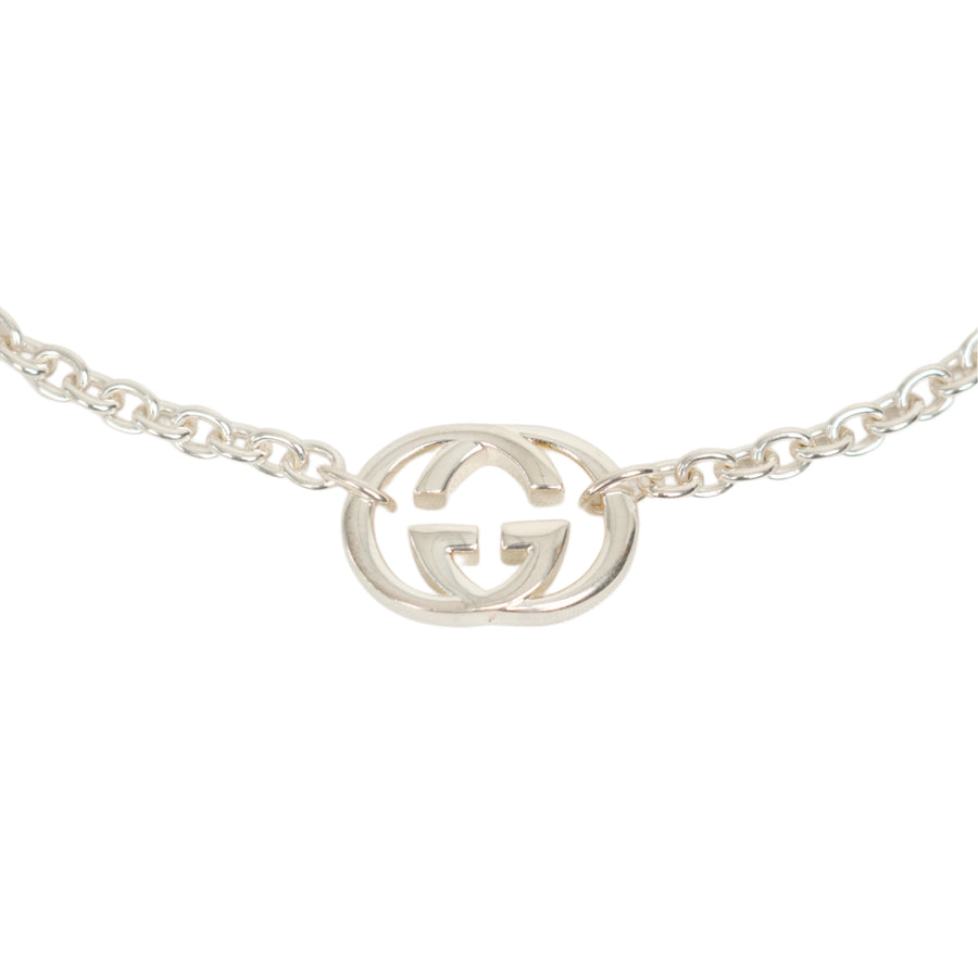 GUCCI SV925 Interlocking G Necklace