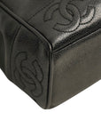 CHANEL 1996–1997 Coco Mark Caviar Leather Chain Shoulder Bag