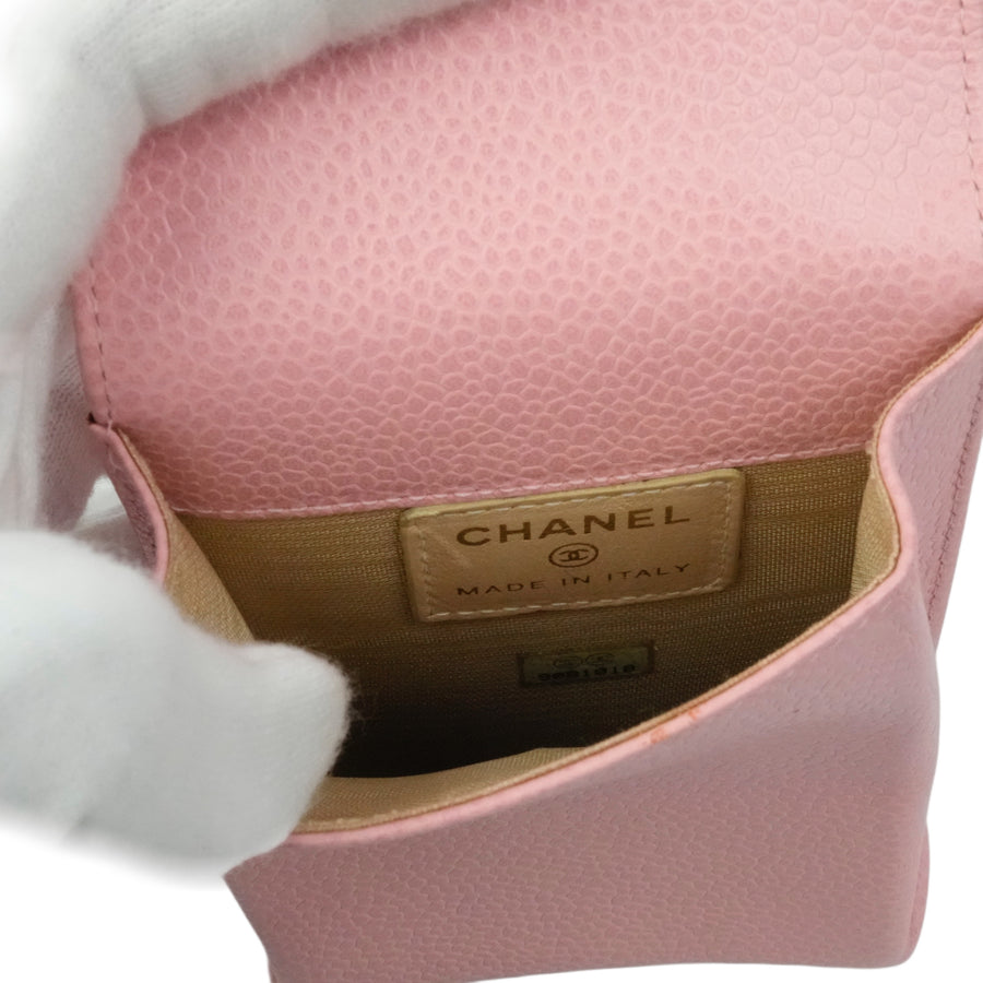 CHANEL 2004–2005 Caviar Leather Cigarette Case
