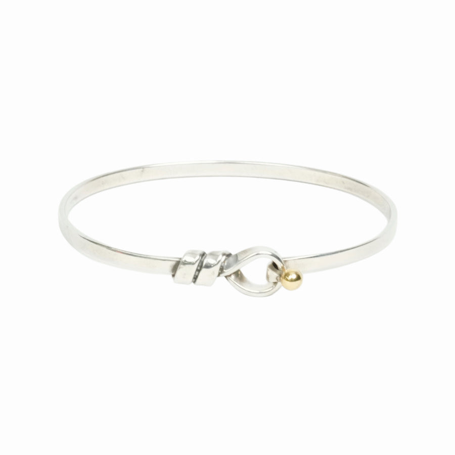 TIFFANY & CO. SV925 K18YG Love Knot Bangle