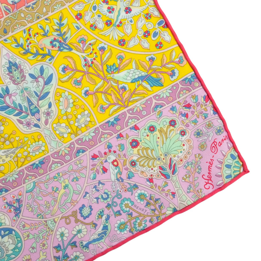 HERMES Carre 45 In the Land of Blooming Birds Scarf