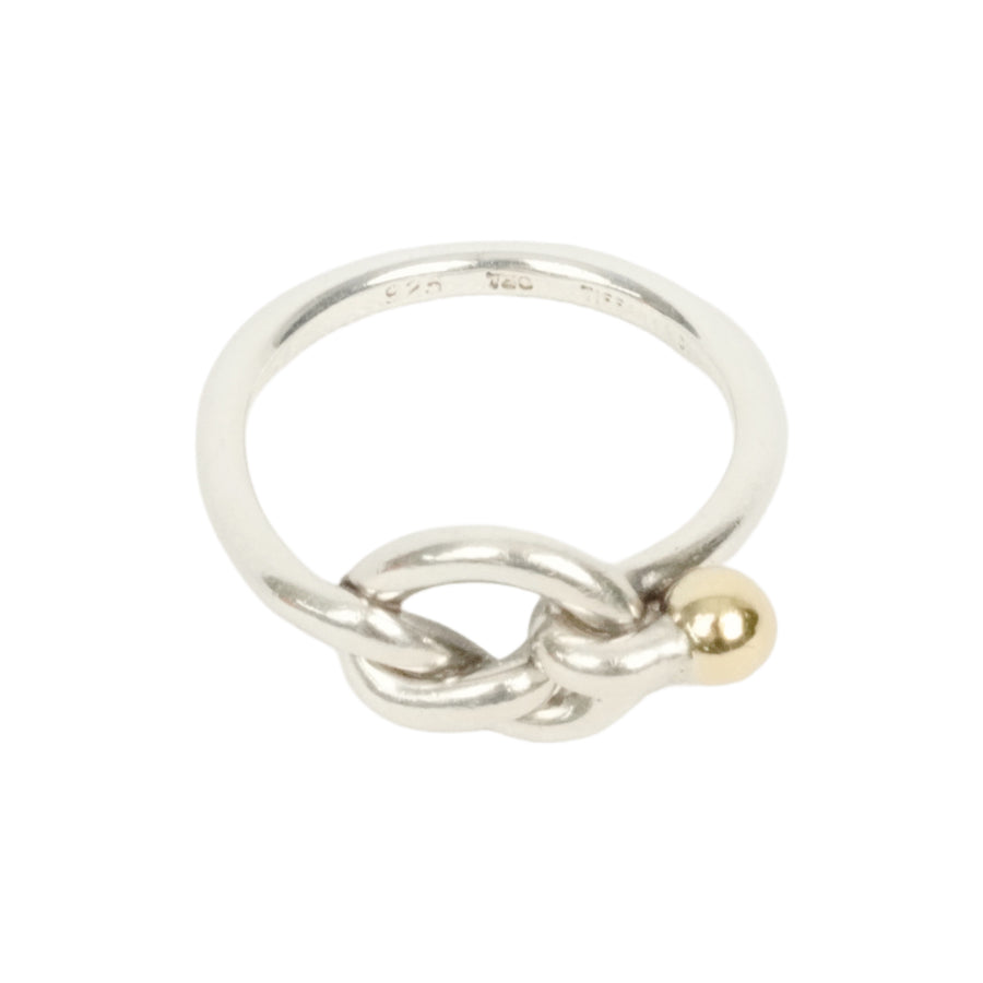 TIFFANY & CO. SV925 K18YG Love Knot Ring