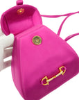 GUCCI Satin Mini Rucksack With Clasp Closure Backpack/Shoulder Bag