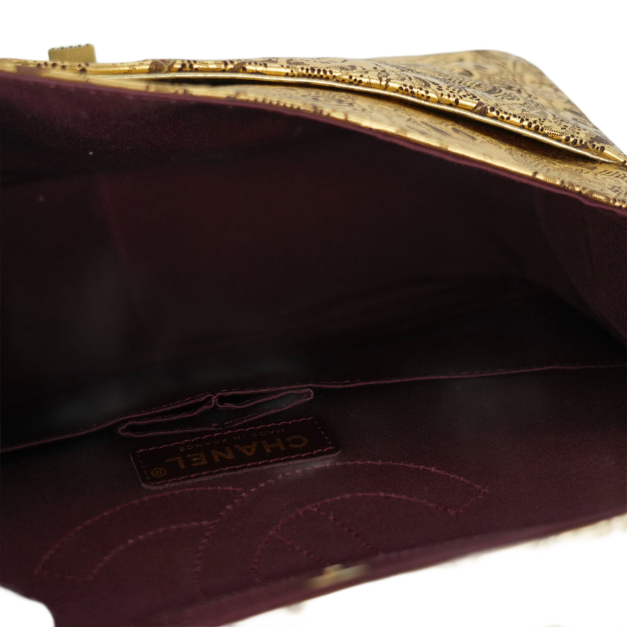 CHANEL 2008-2009 Gold Hardware Shoulder Bag