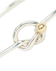 TIFFANY & CO. SV925 K18YG Love Knot Bangle