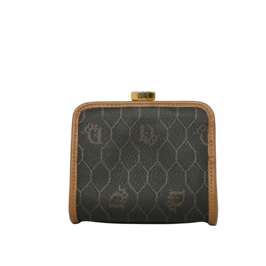 CHRISTIAN DIOR Honeycomb Frame Coin Purse