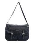 PRADA Nylon Double Pocket Shoulder Bag