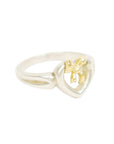 TIFFANY & CO. SV925 18K Open Heart Ribbon Ring