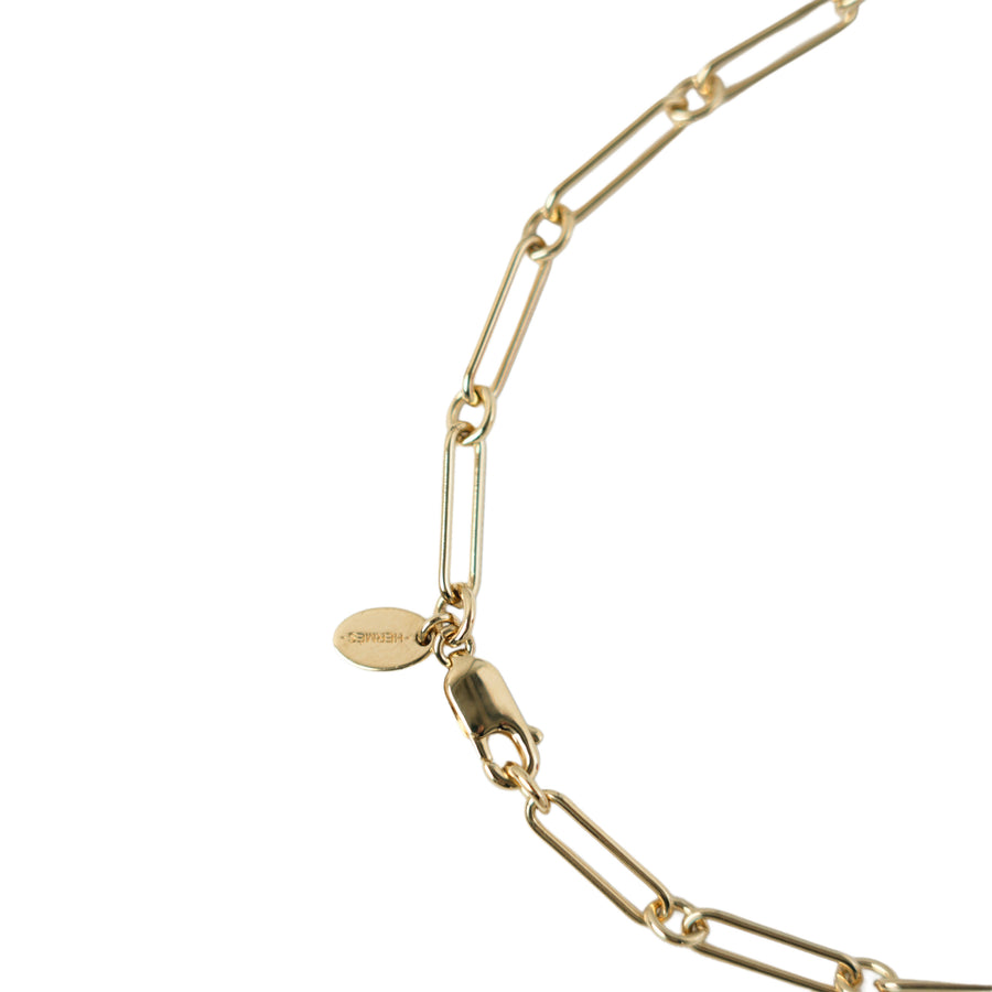 HERMES Buffalo Horn Boots Necklace