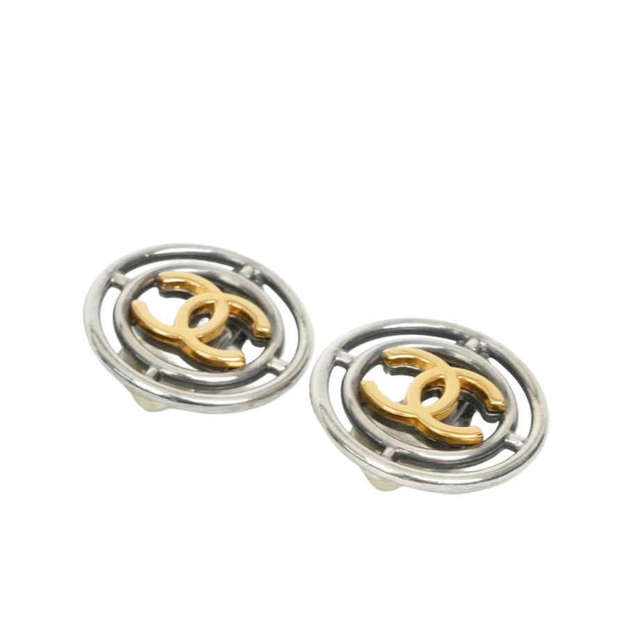 CHANEL Circle Coco Mark Earrings