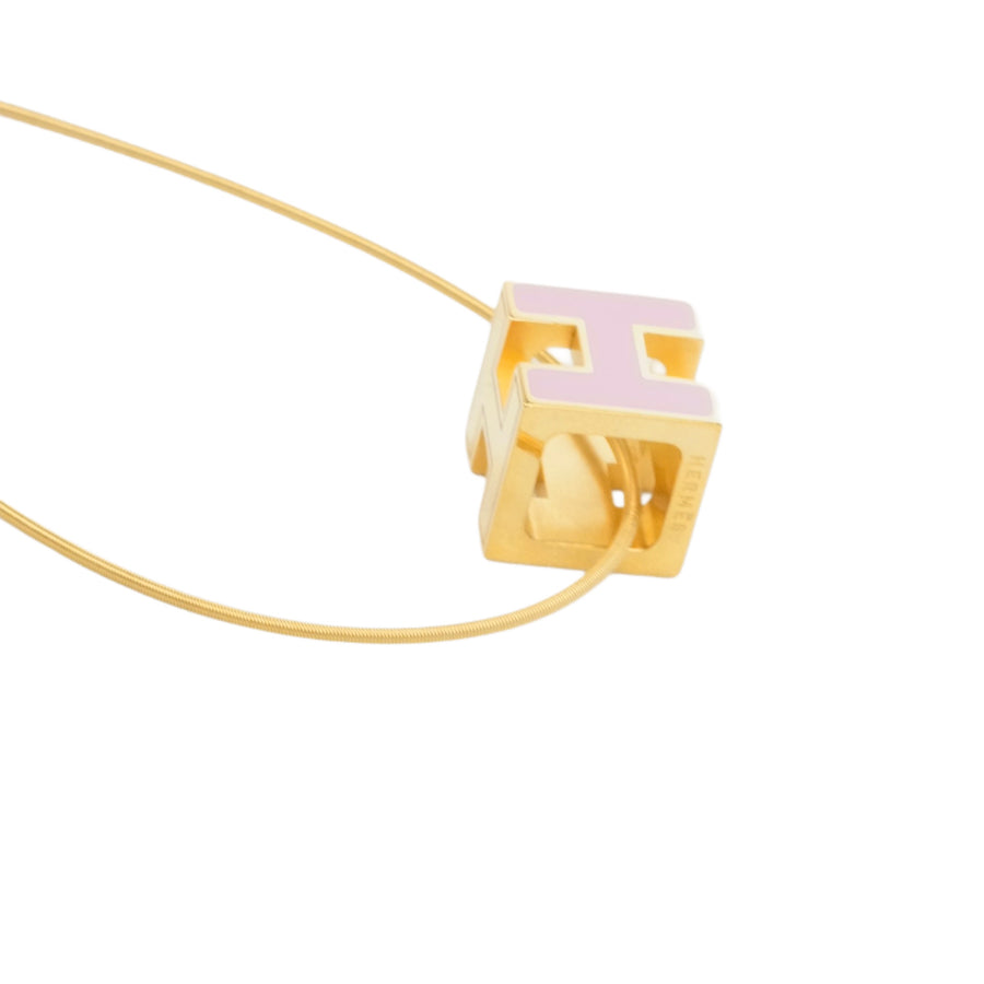 HERMES H Cube Necklace