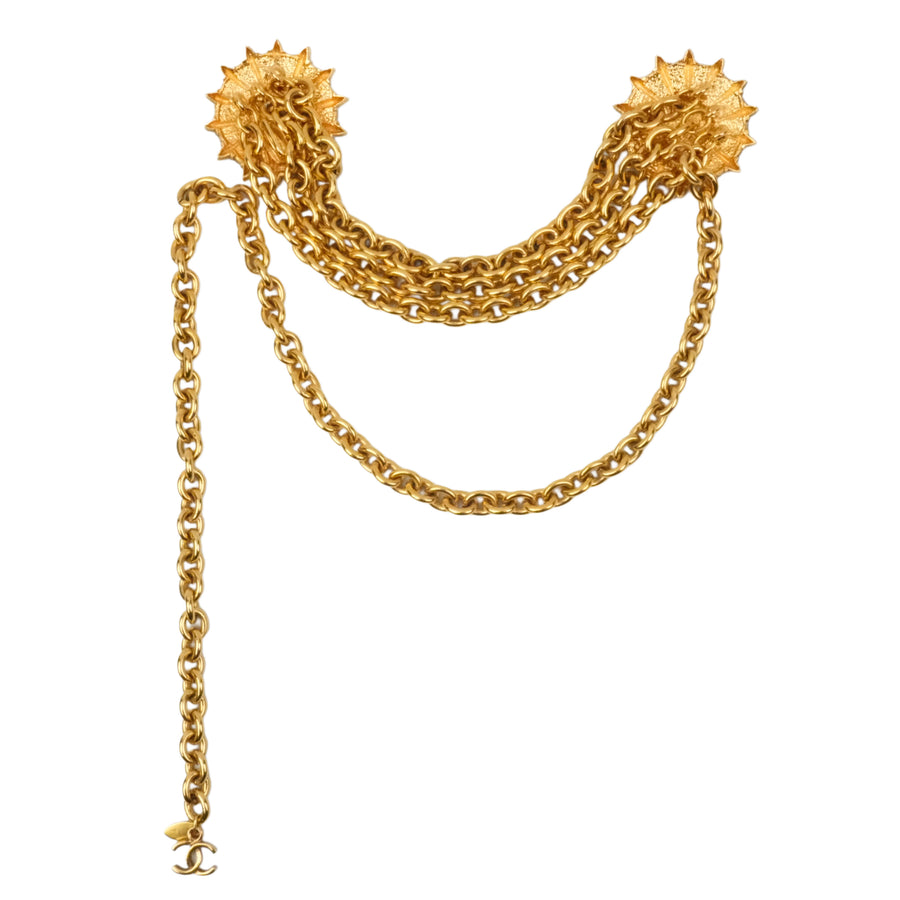CHANEL Coco Mark Triple Chain Belt