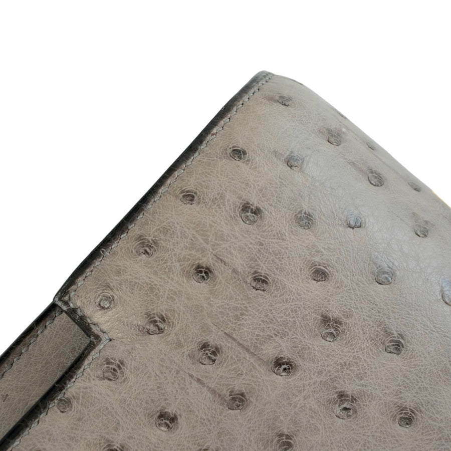 HERMES Ostrich Piano Handbag