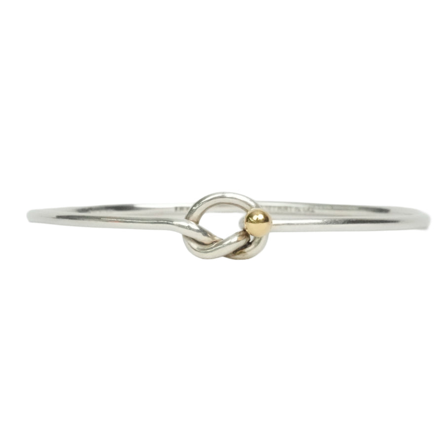 TIFFANY & CO. SV925 K18YG Love Knot Bangle