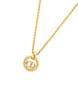 CHRISTIAN DIOR CD Logo Necklace