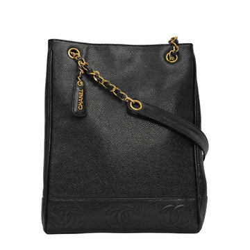 CHANEL 1996–1997 Coco Mark Matelassé Caviar Skin Tote Bag / Shoulder Bag