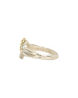 TIFFANY & CO. SV925 K18YG Open Heart Ribbon Ring