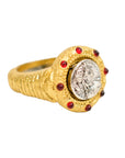 Vintage-Style 2-Way Coin Motif Ring