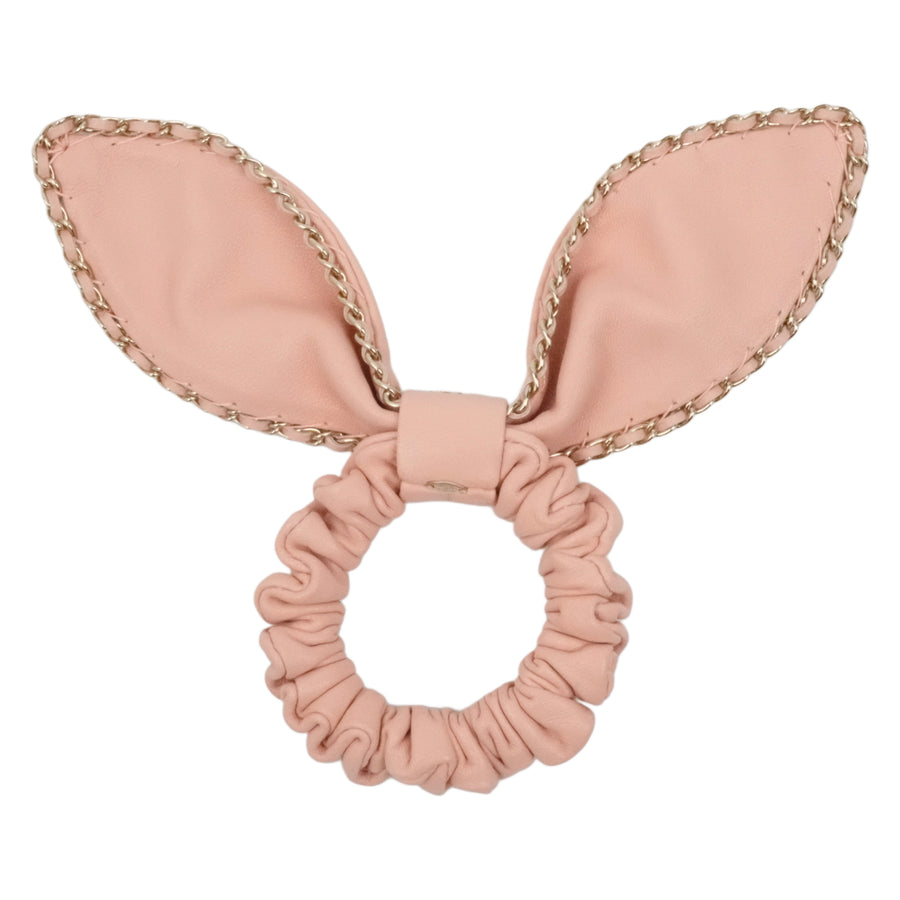 CHANEL  Leather Hair Scrunchie