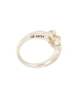 TIFFANY & CO. SV925 K18YG Double Heart Ring