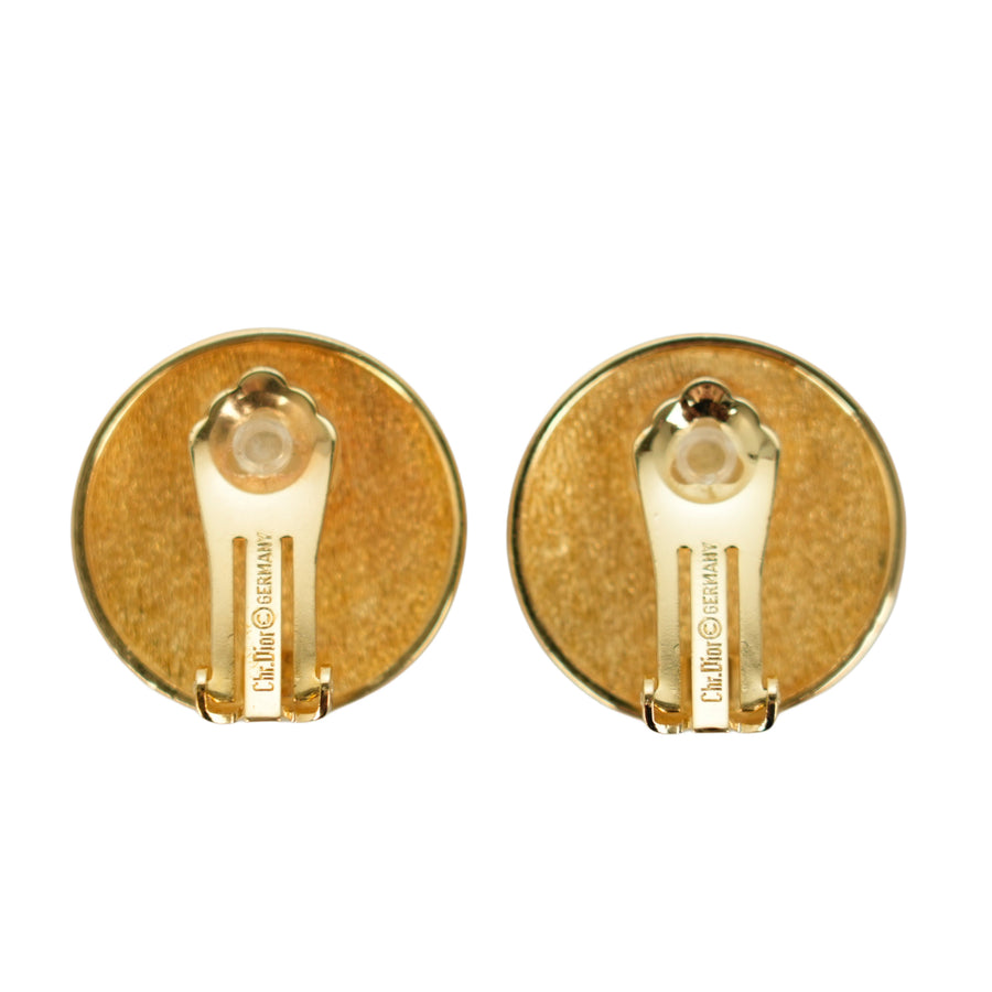 CHRISTIAN DIOR CD Logo Earring