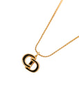 CHRISTIAN DIOR CD Logo Necklace