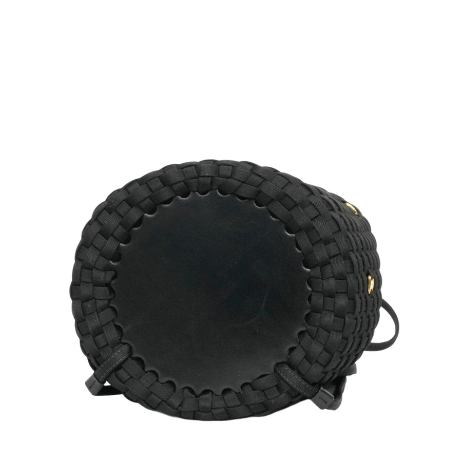 SALVATORE FERRAGAMO Vara Fabric Backpack/Shoulder Bag