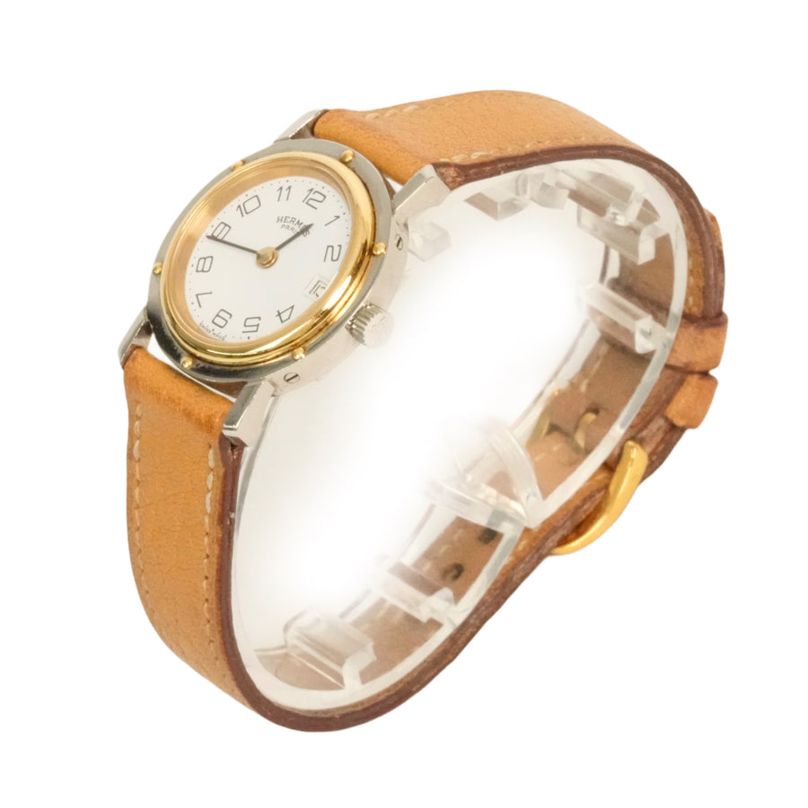 Hermes Clipper Leather Belt Watch
