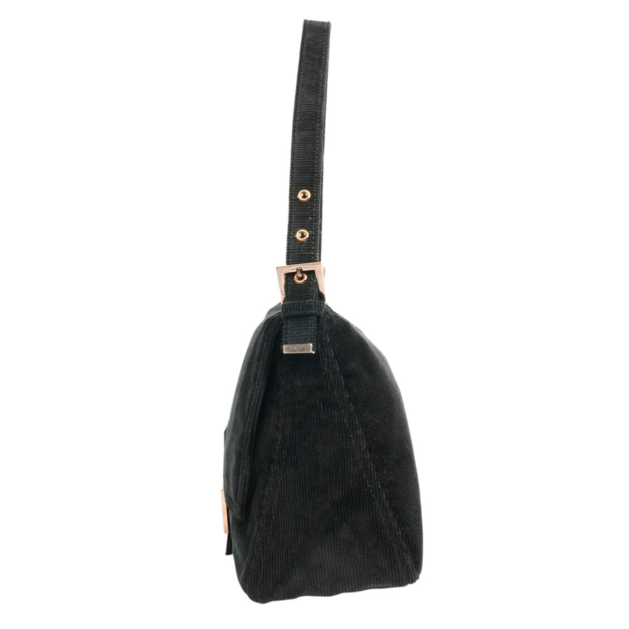 FENDI Corduroy Mamma Baguette Shoulder Bag