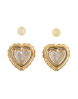 Vintage-Style Heart Alphabet Earrings