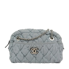 CHANEL 2009–2010 Coco Mark Bubble Quilted Chain Shoulder Bag