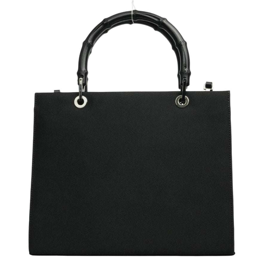 GUCCI Bamboo Nylon Canvas Tote Bag / Handbag 2Way