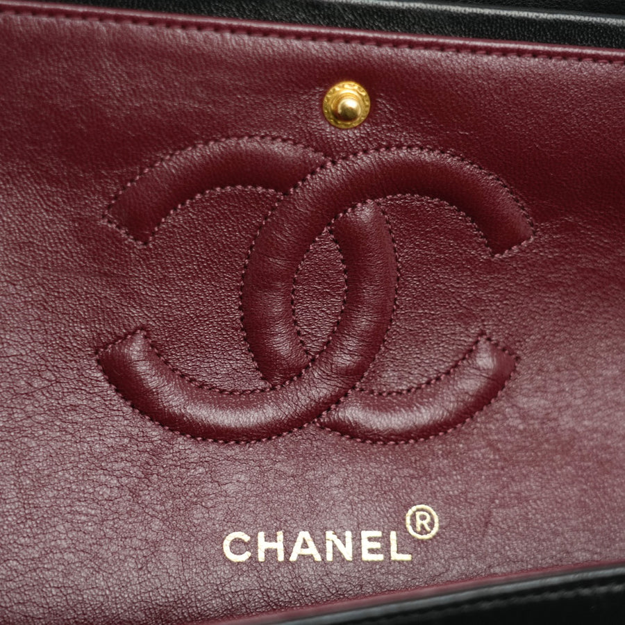 CHANEL 1994–1996 Matelassé Double Flap Lambskin Shoulder Bag