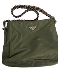 PRADA Nylon Plaited Chain Tote Bag