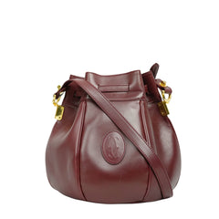 CARTIER Mustline Kinchaku-Type Shoulder Bag