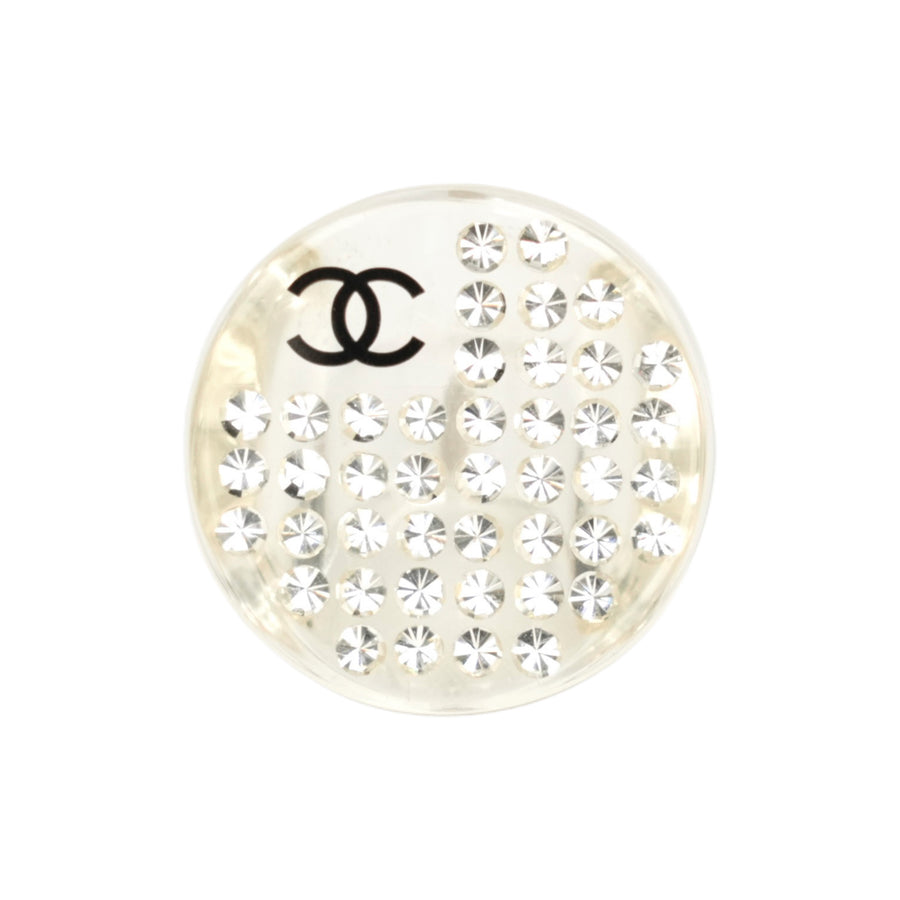CHANEL Coco Mark Rhinestone Ring