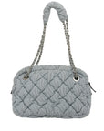 CHANEL 2009–2010 Coco Mark Bubble Quilted Chain Shoulder Bag