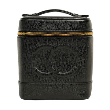 CHANEL 1997-1999 Vanity Caviar Skin Handbag