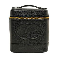 CHANEL 1997-1999 Vanity Caviar Skin Handbag