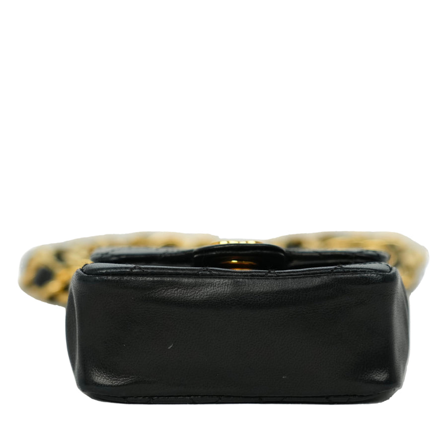 CHANEL Mini Mini Matelassé Lambskin Belt Bag
