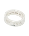 TIFFANY & CO. Sterling Silver 925 Narrow 1837 Ring