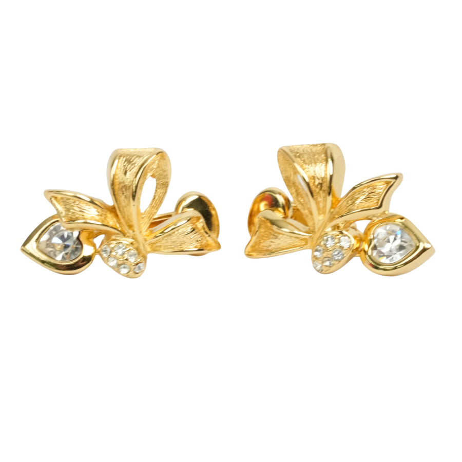 CHRISTIAN DIOR Rhinestone Earring